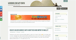 Desktop Screenshot of miningonmyown.com